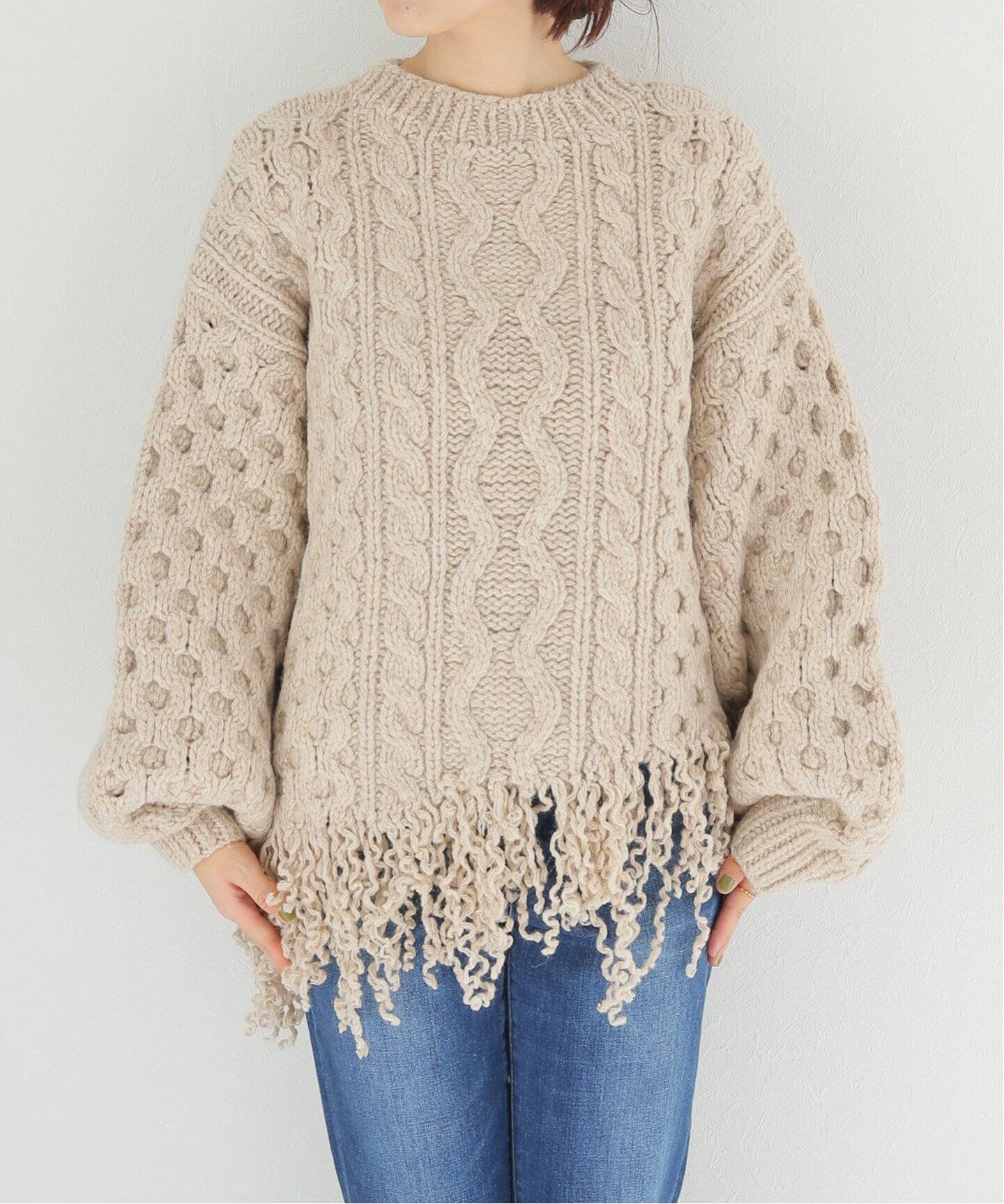 別注》【LEINWANDE/ラインヴァンド】 Disassembly Wool Top：ニット  