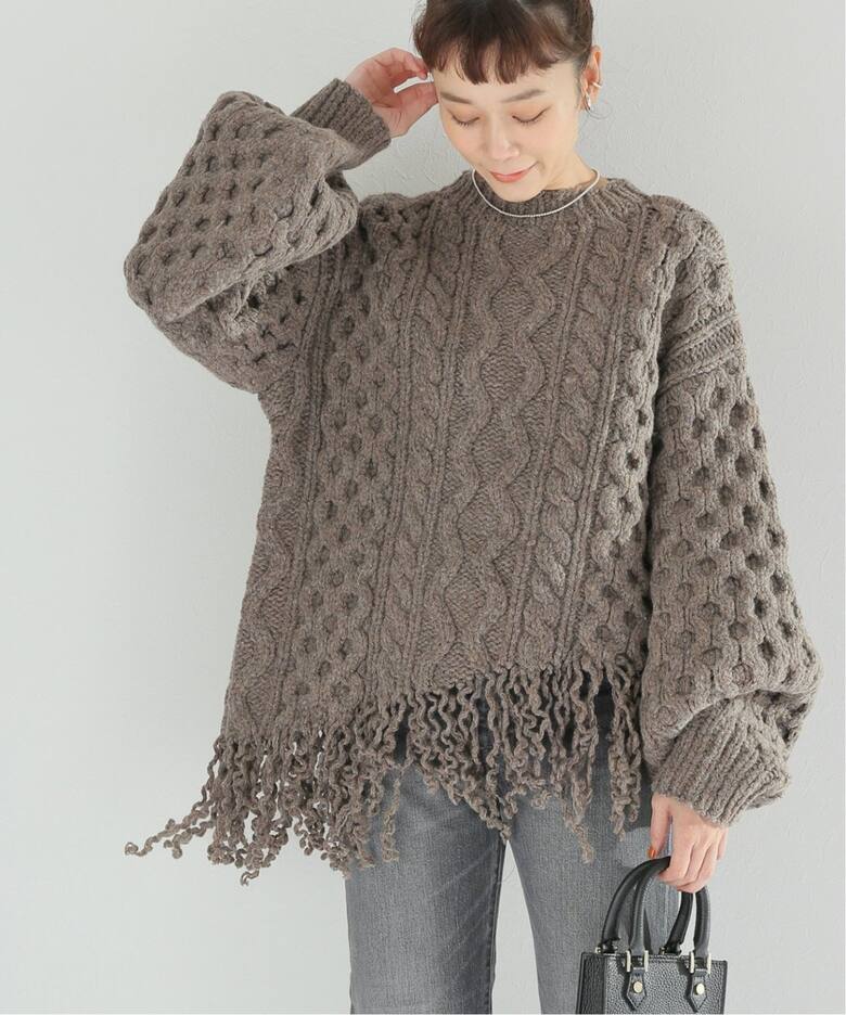 別注》【LEINWANDE/ラインヴァンド】 Disassembly Wool Top：ニット 