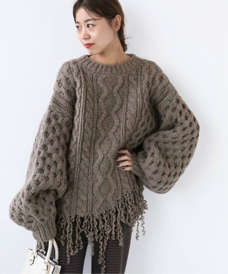 別注》【LEINWANDE/ラインヴァンド】 Disassembly Wool Top：ニット  