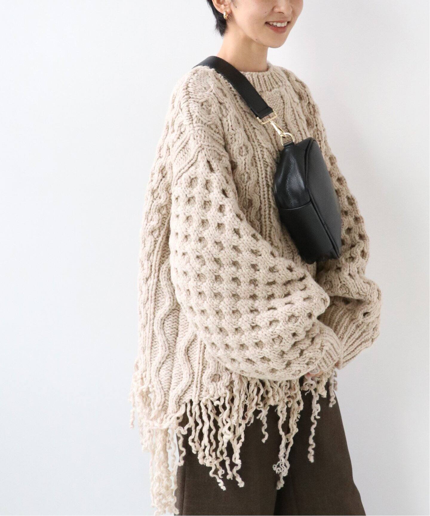 別注》【LEINWANDE/ラインヴァンド】 Disassembly Wool Top：ニット 