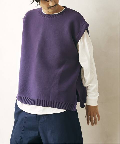 予約 ベスト カットソーの2点set リサイクルポリエステル ニットベスト Journal Standard Relume ジャーナルスタンダード レリューム 公式のファッション通販 Baycrew S Store