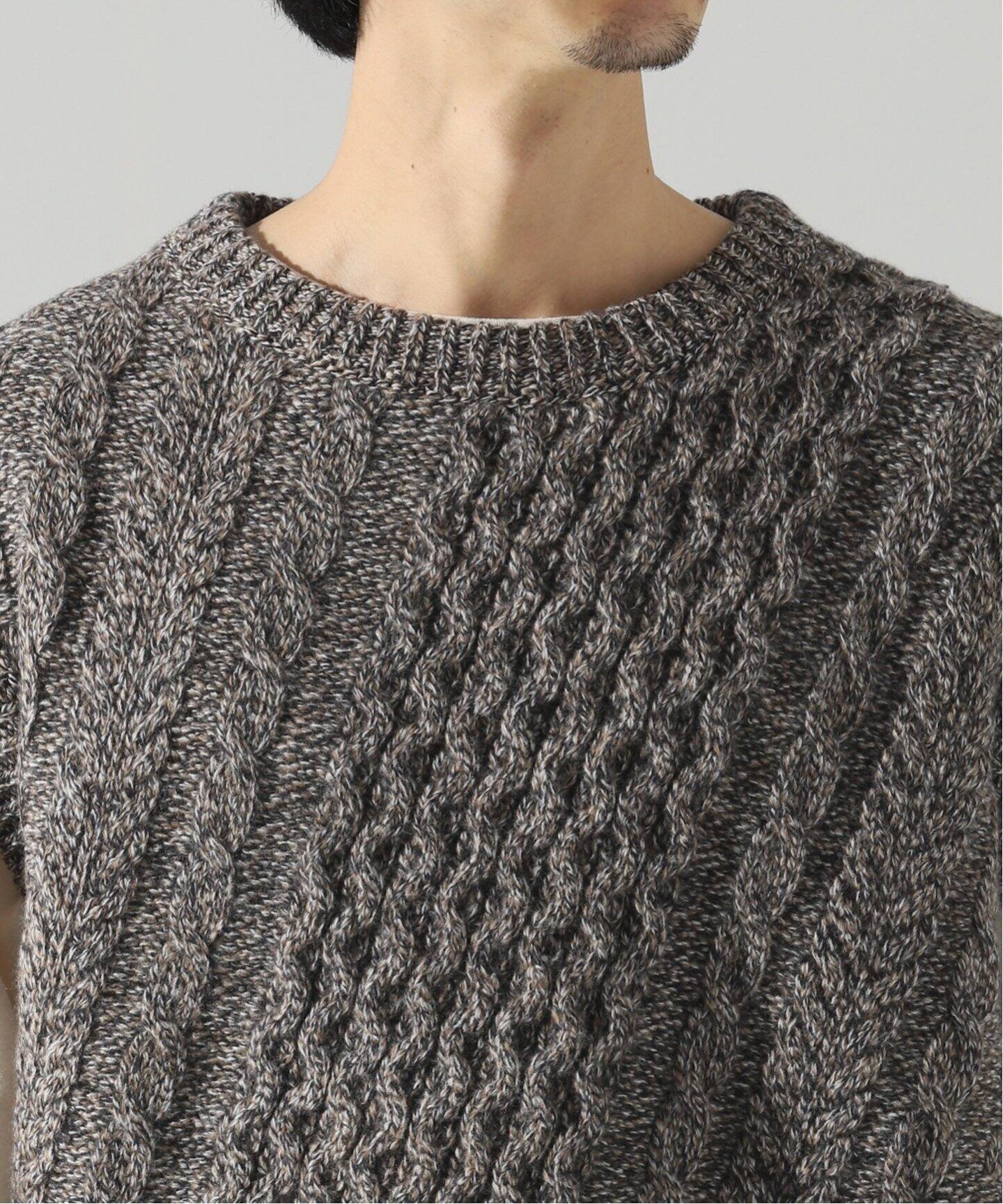 NOMA t.d. / ノ－マティーディー】Twist ケーブルニットベスト（ベスト  