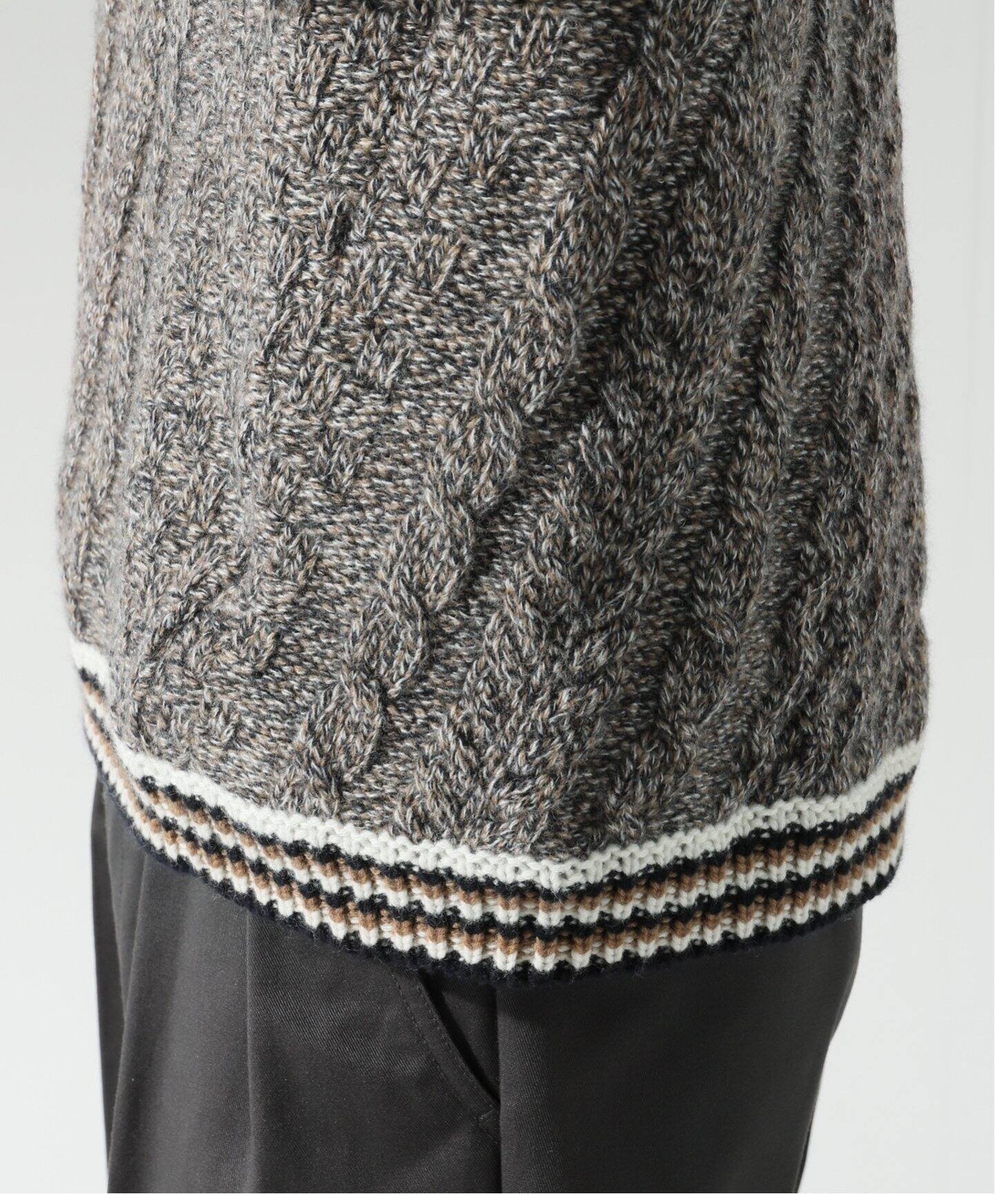 NOMA t.d. / ノ－マティーディー】Twist ケーブルニットベスト（ベスト  