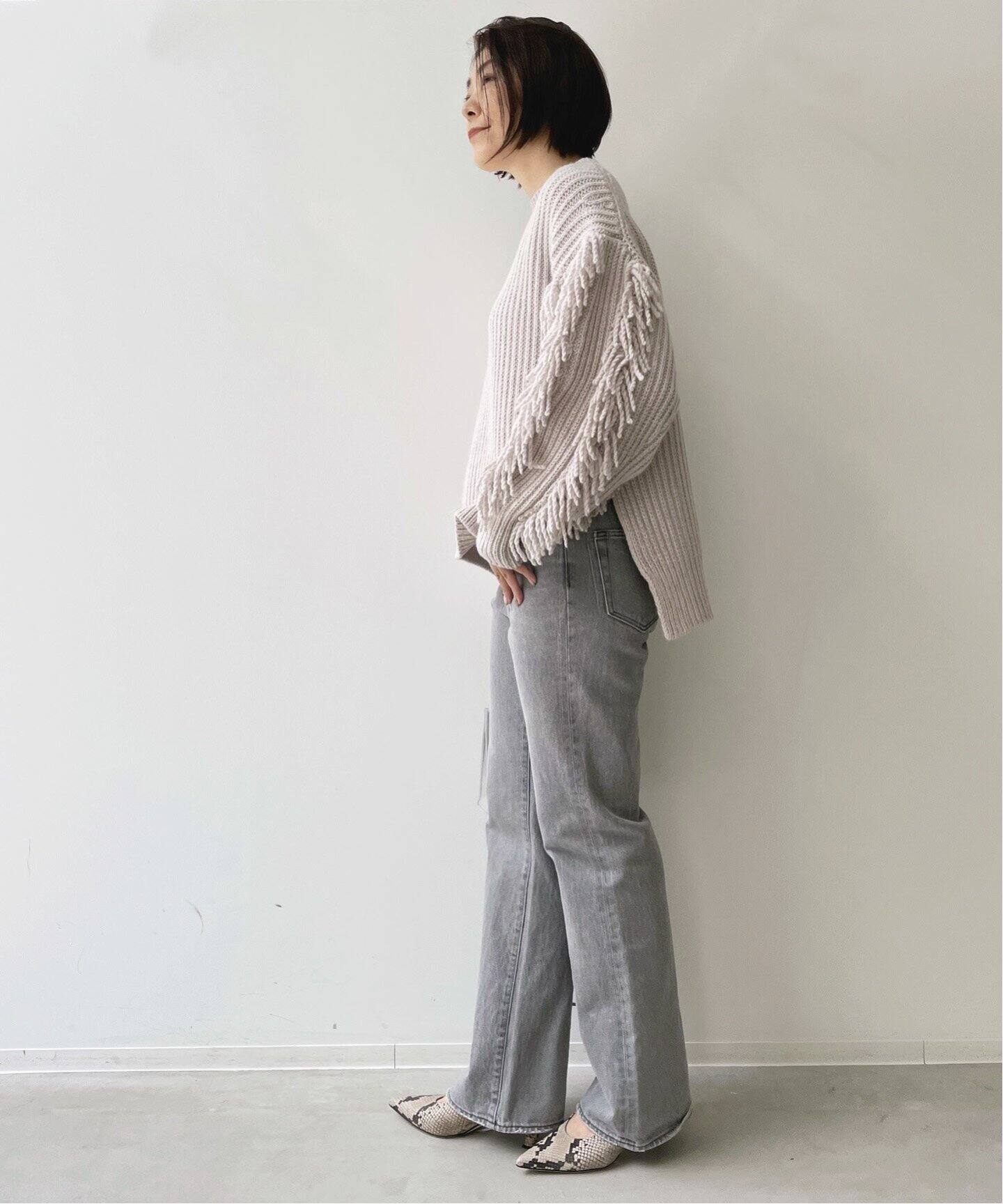 HAVEL studio/ハーヴェル スタジオ】FRINGE KNIT（ニット／セーター  