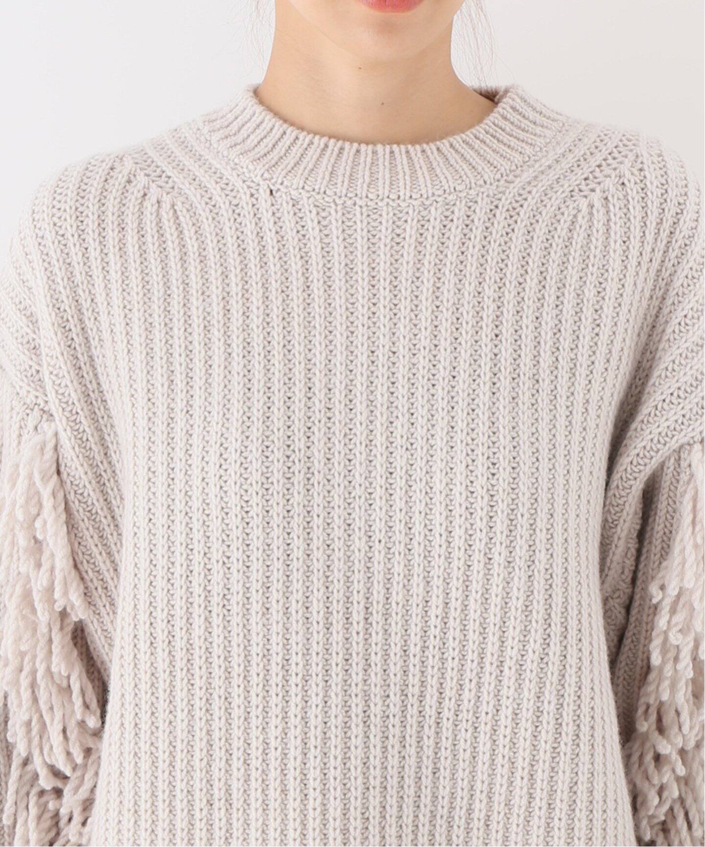HAVEL studio/ハーヴェル スタジオ】FRINGE KNIT（ニット／セーター  