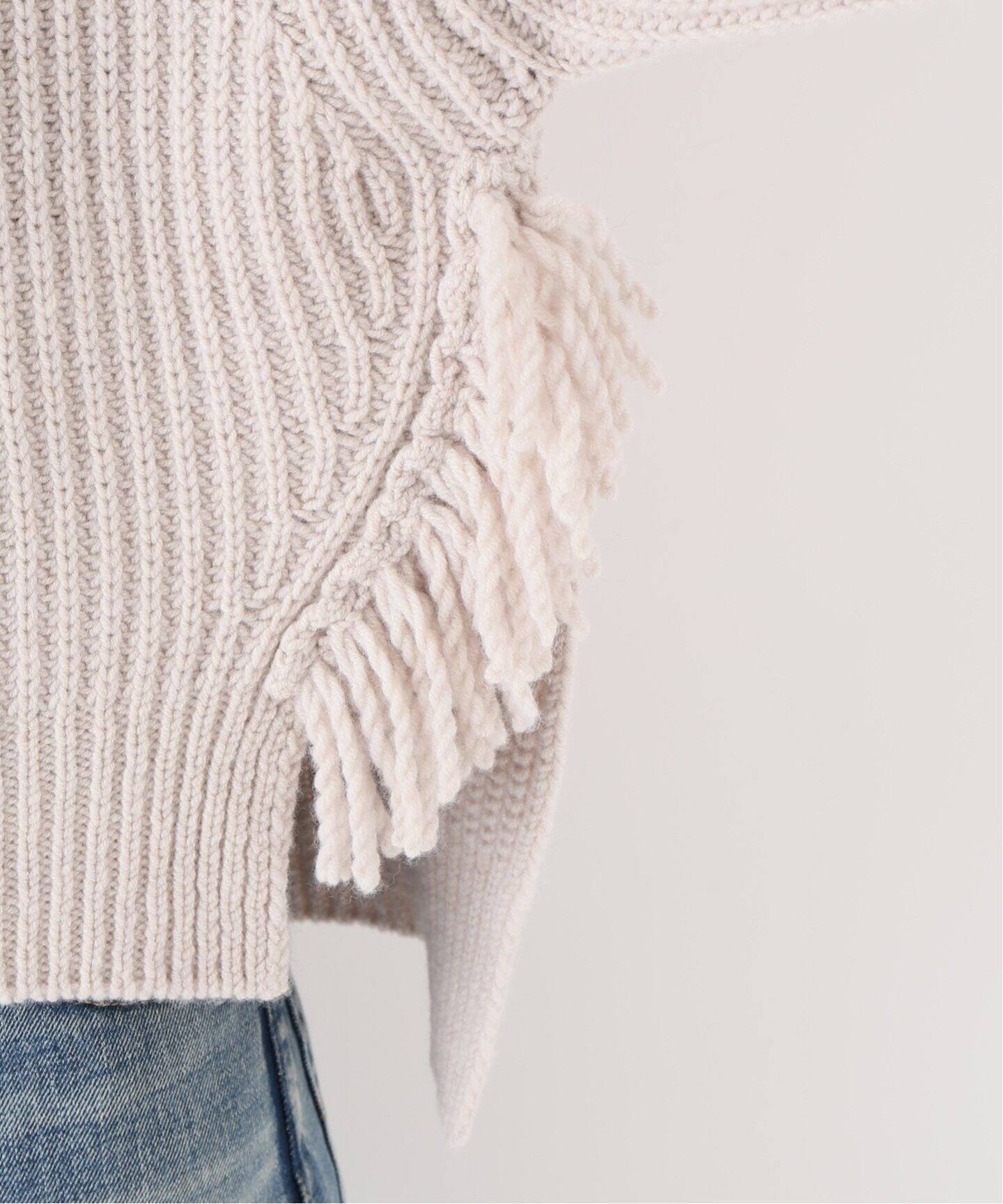 HAVEL studio/ハーヴェル スタジオ】FRINGE KNIT（ニット／セーター  