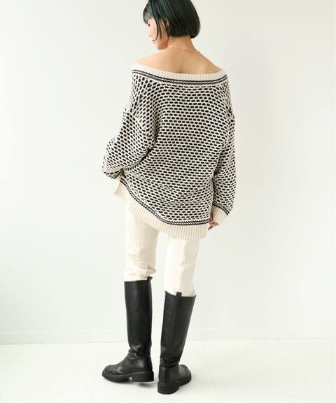 深vバイカラーknitプルオーバー B C Stock ベーセーストック 公式のファッション通販 Baycrew S Store