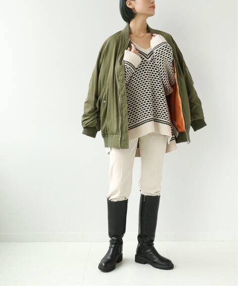 深vバイカラーknitプルオーバー B C Stock ベーセーストック 公式のファッション通販 Baycrew S Store