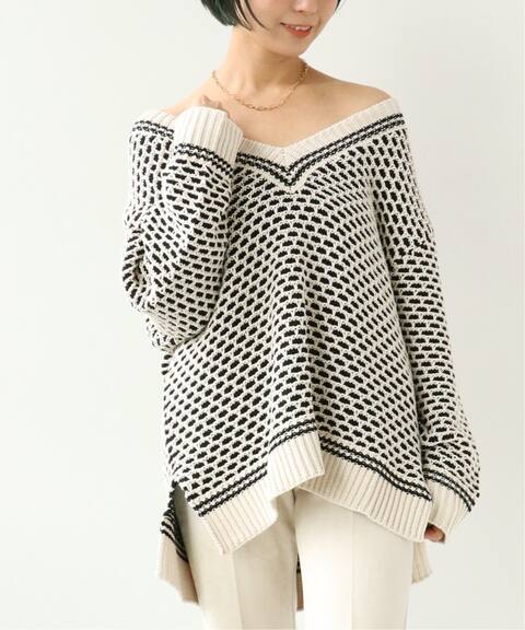 深vバイカラーknitプルオーバー B C Stock ベーセーストック 公式のファッション通販 Baycrew S Store
