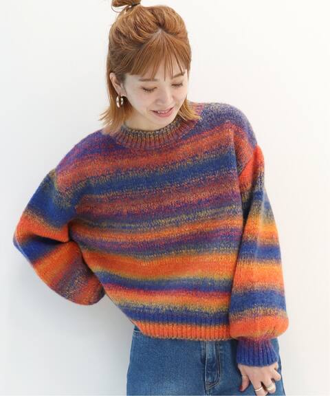 追加 カスリグラデーションニット B C Stock ベーセーストック 公式のファッション通販 Baycrew S Store