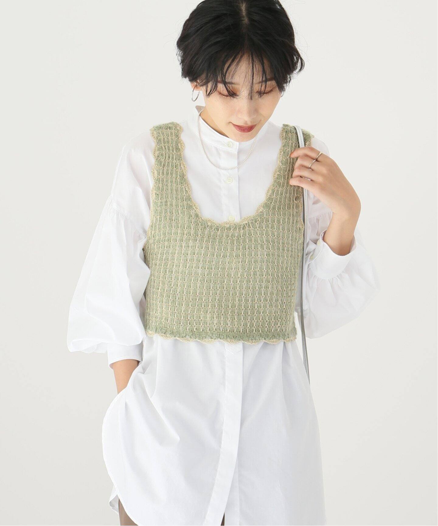 TODAYFUL / Mohair Scallop Bustier トップス