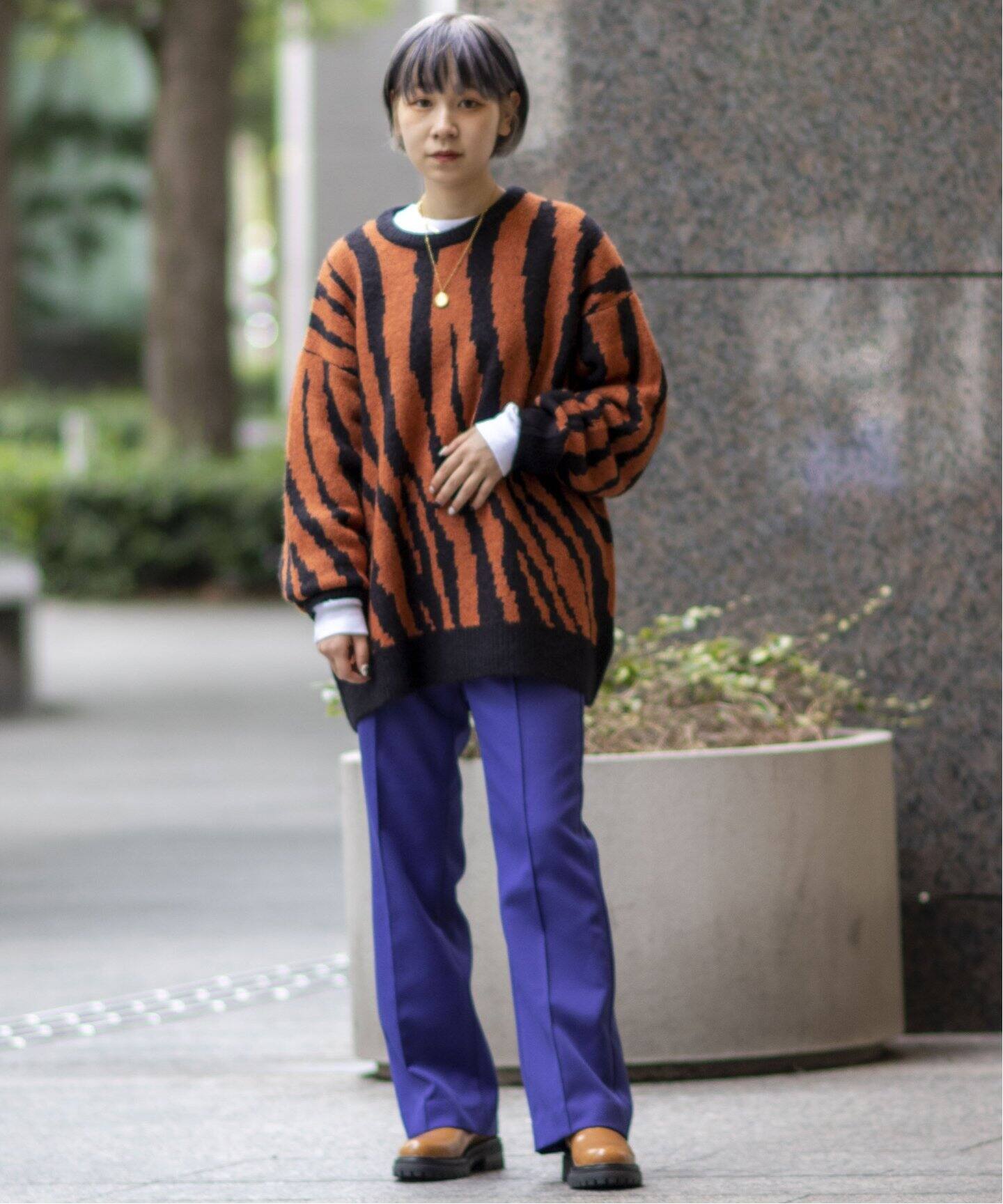MOHAIR MIX ZEBRA ニットプルオーバー|JOINT WORKS(ジョイント MOHAIR MIX ZEBRA ニットプルオーバー|JOINT WORKS(ジョイント
