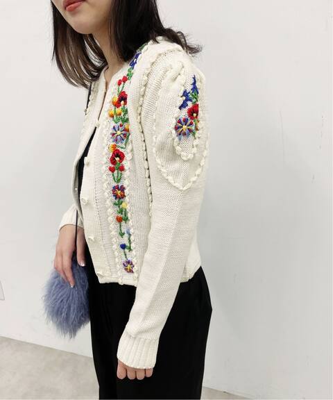 追加 花柄刺繍カーディガン Edit For Lulu エディット フォー ルル 公式のファッション通販 Baycrew S Store