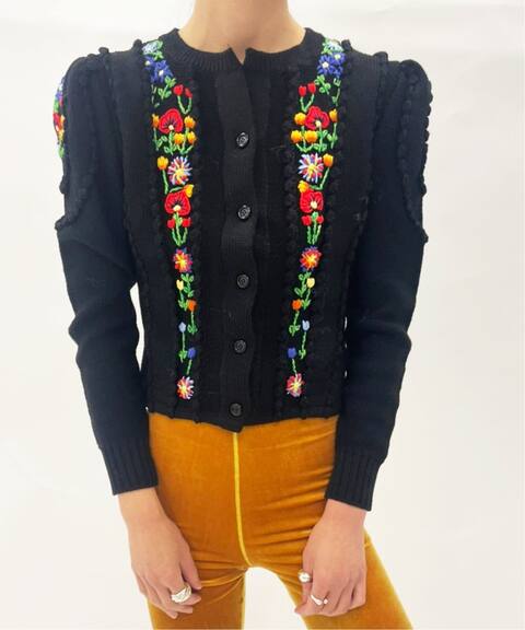 追加 花柄刺繍カーディガン Edit For Lulu エディット フォー ルル 公式のファッション通販 Baycrew S Store
