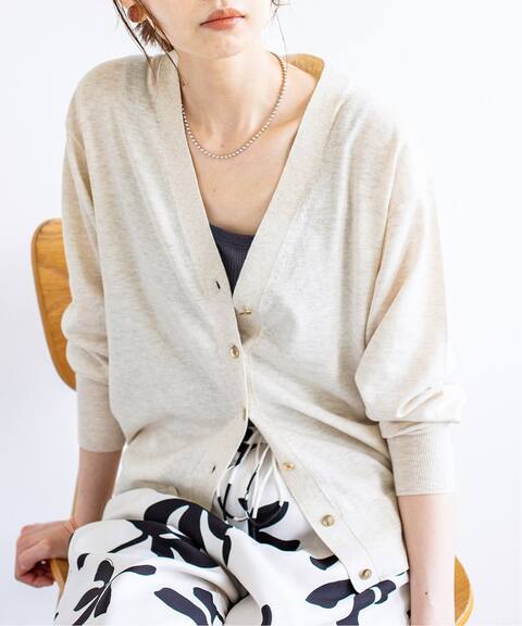 コットン麻vネックカーディガン Iena イエナ 公式のファッション通販 Baycrew S Store