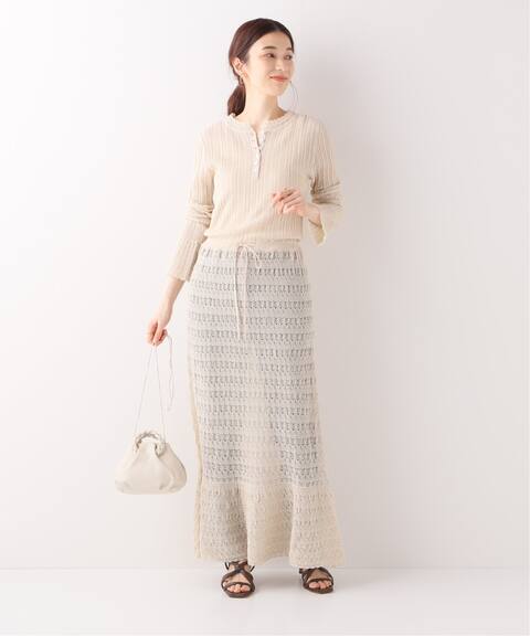 レース編みニットワンピース Iena イエナ 公式のファッション通販 Baycrew S Store