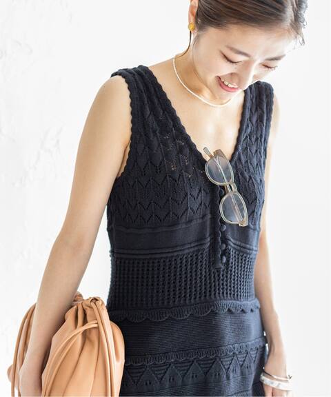 Italyコットンレースニットワンピース Iena イエナ 公式のファッション通販 21080900503020 Baycrew S Store