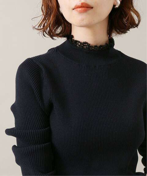 追加2 レースツキハイネックリブプルオーバー Iena イエナ 公式のファッション通販 Baycrew S Store