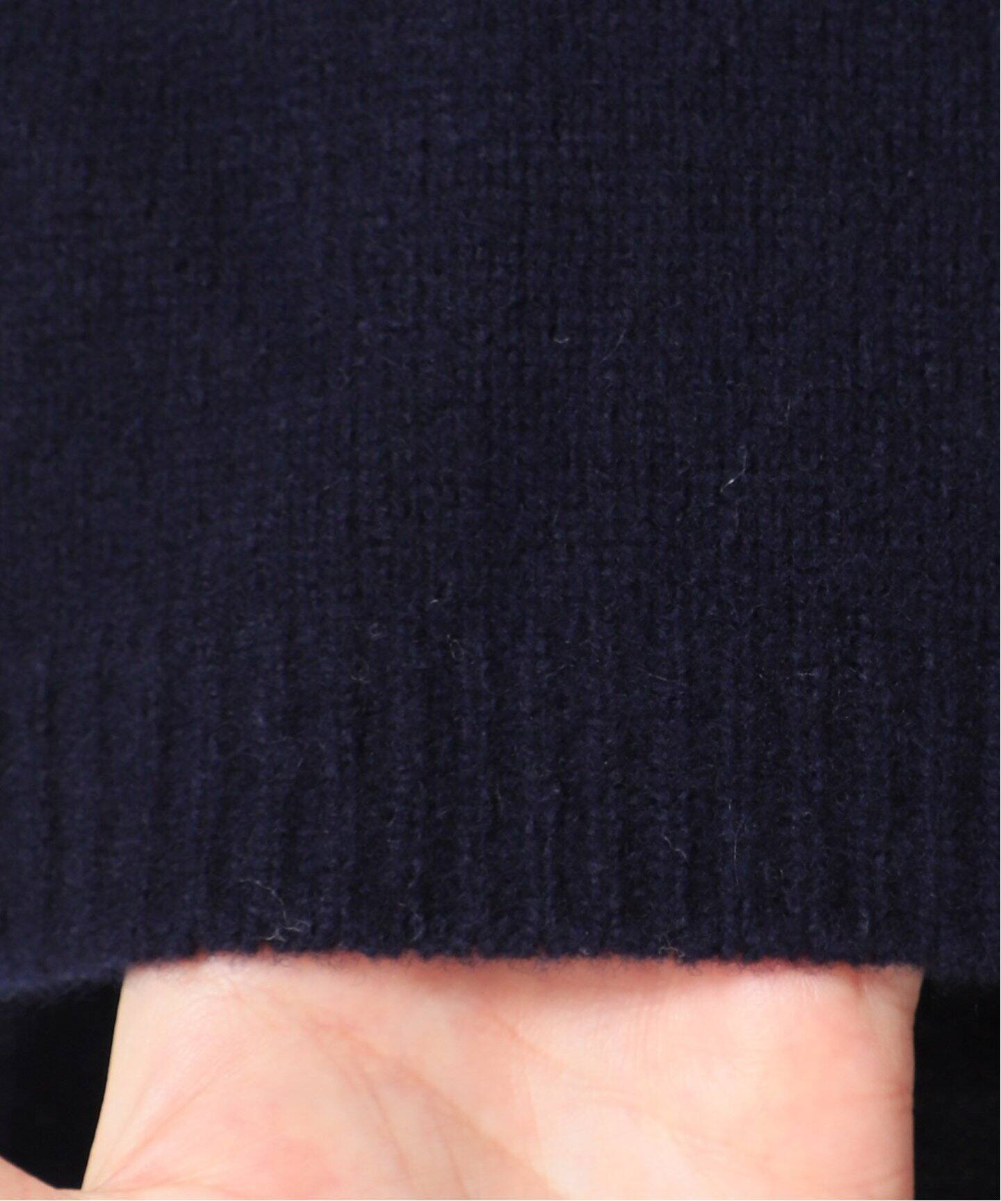 ウールカシミヤ脇スリットタートルネックプルオーバー◇（ニット  