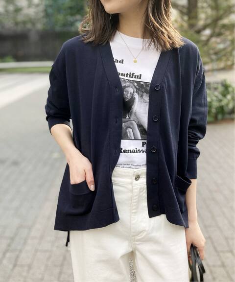 ハイツイストコットンvネックカーディガン Slobe Iena スローブ イエナ 公式のファッション通販 Baycrew S Store ハイツイストコットンvネックカーディガン Slobe Iena スローブ イエナ 公式のファッション通販 Baycrew S Store
