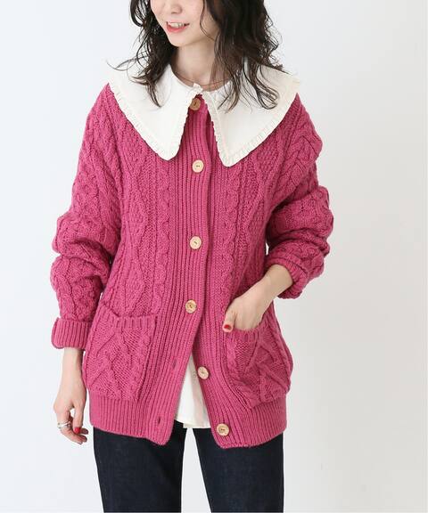 予約 James Charlotte ジェームスシャルロット ケーブルカーディガン Slobe Iena スローブ イエナ 公式のファッション通販 Baycrew S Store
