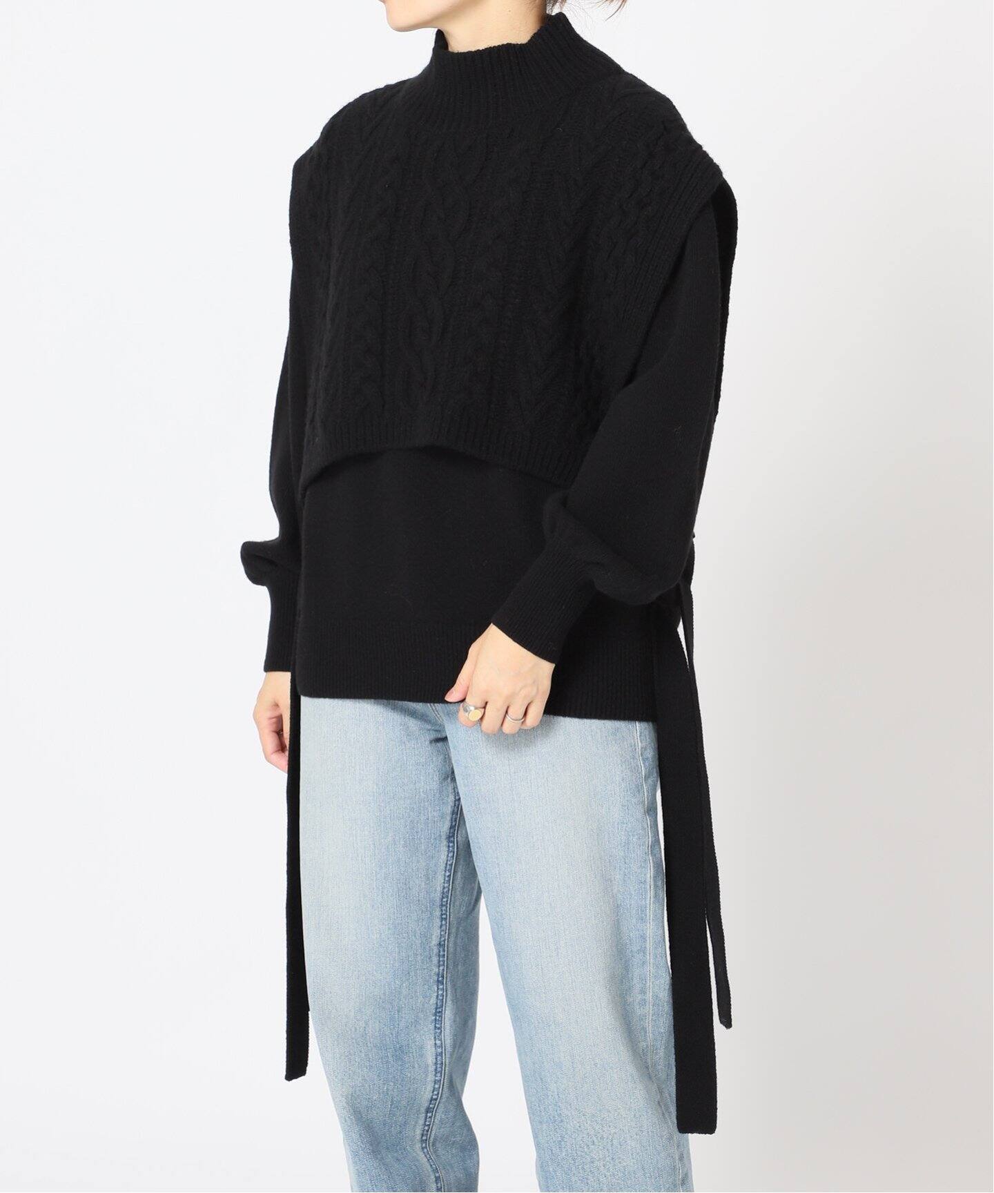 IENA - IENA LA BOUCLE カシミヤスーパーファインメリノ プルオーバー IENA LA BOUCLE カシミヤスーパーファインメリノアランベスト