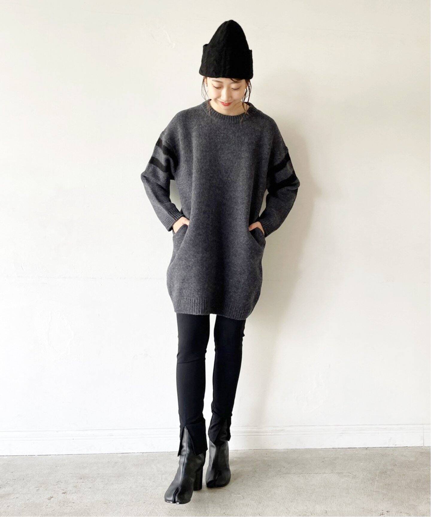 最新入荷】 Plage ブラウン ミニワンピース Backインターシャ