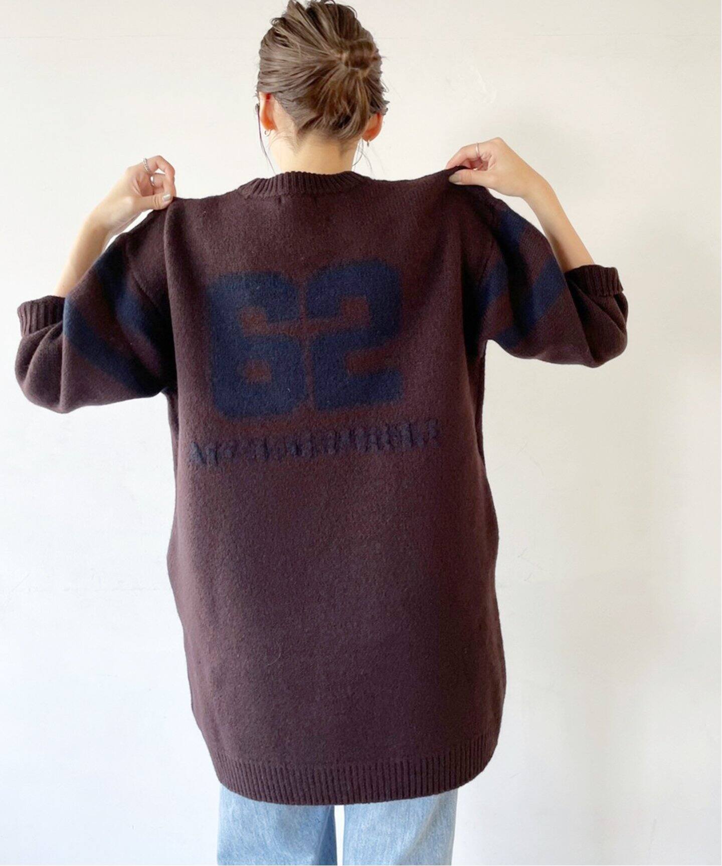 Plage プラージュ Backインターシャ ミニワンピース ブラウン - rehda.com Plage プラージュ Backインターシャ ミニワンピース ブラウン - rehda.com