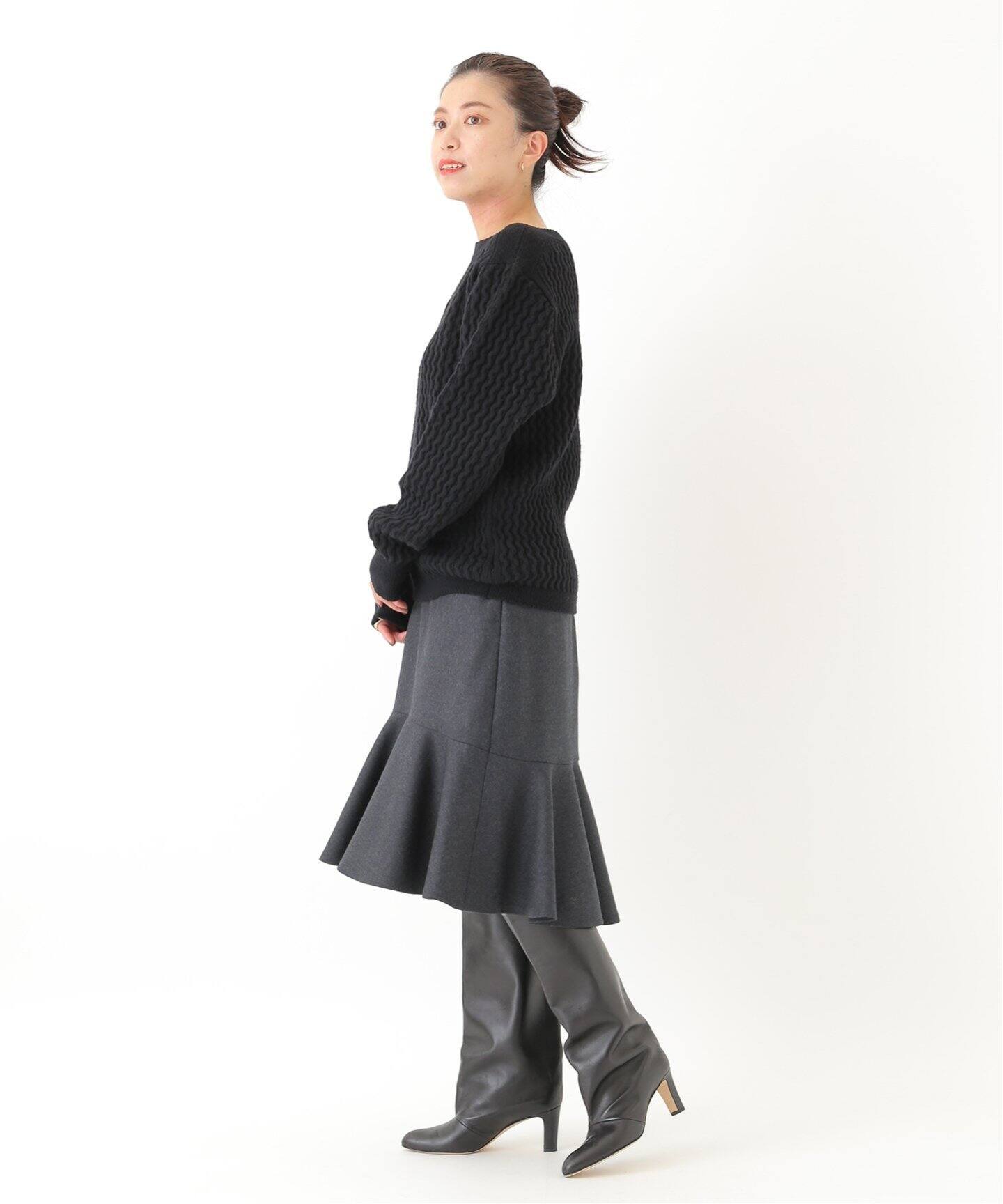 ケーブル編みボートネックプルオーバー◇（ニット／セーター  