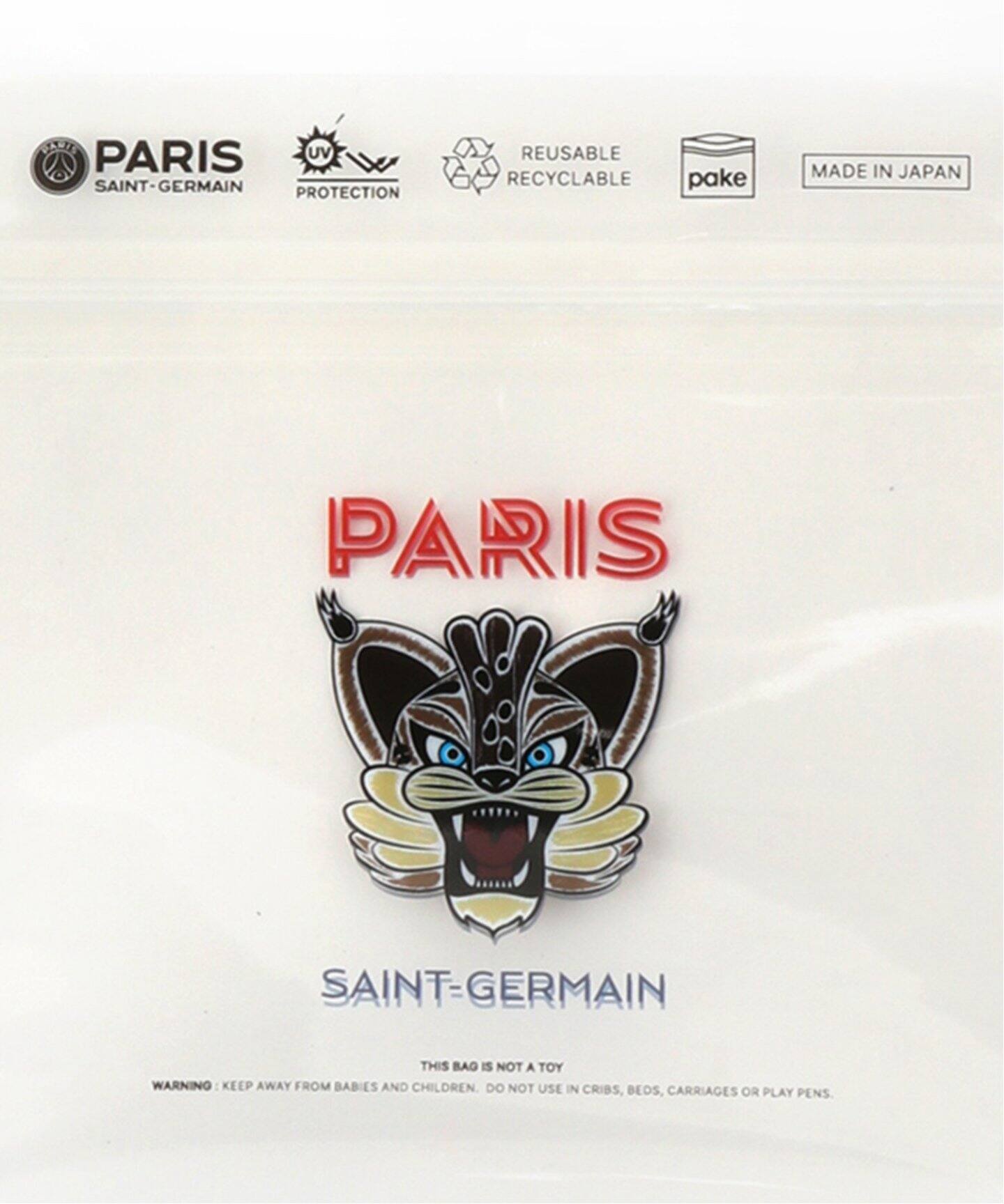 conix ドローイング Pake パケ Pake(R) × Paris Saint-Germain】プリント ジッパーバッグセット (3枚