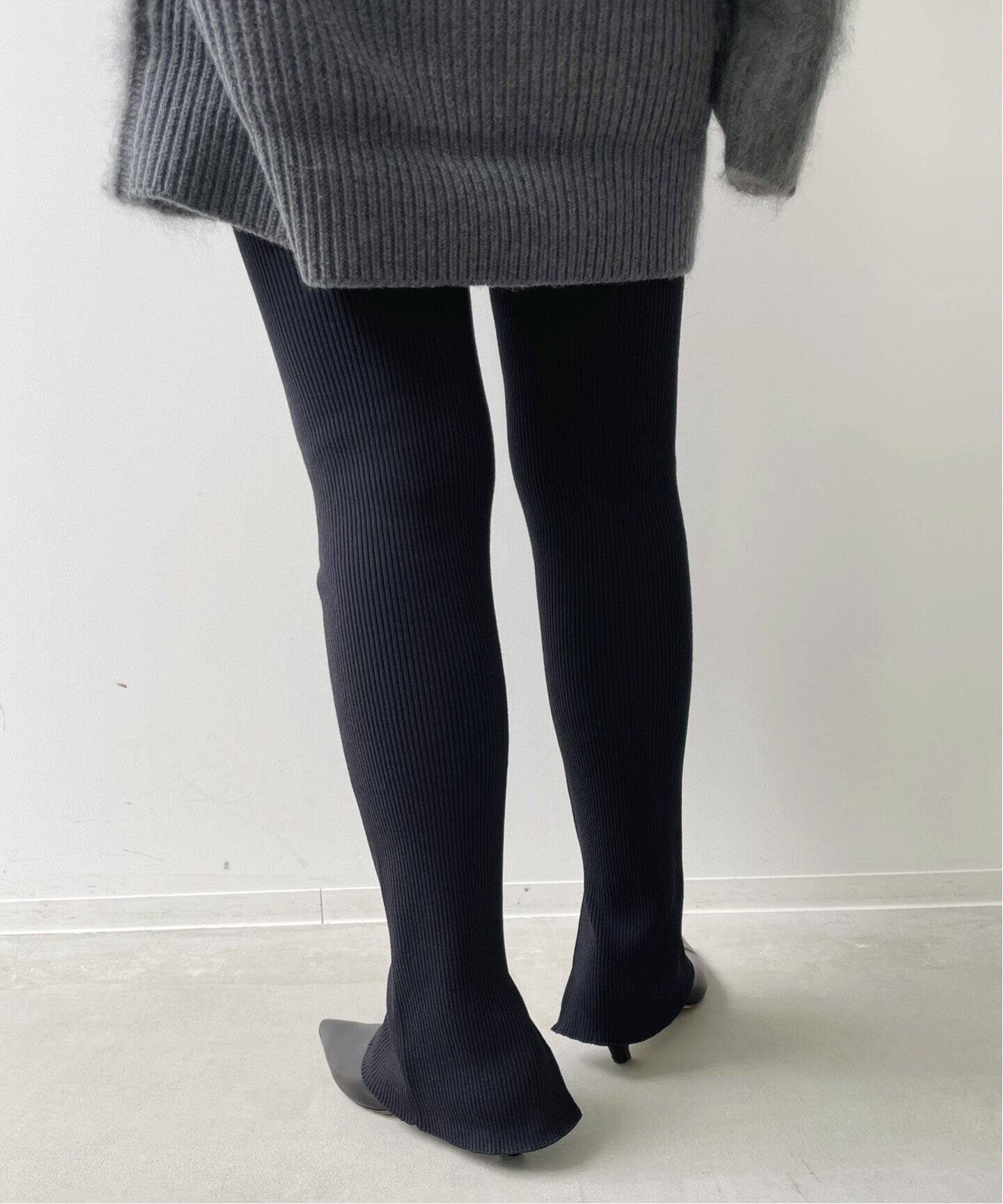 Rib Leggings（ソックス・靴下）｜L 