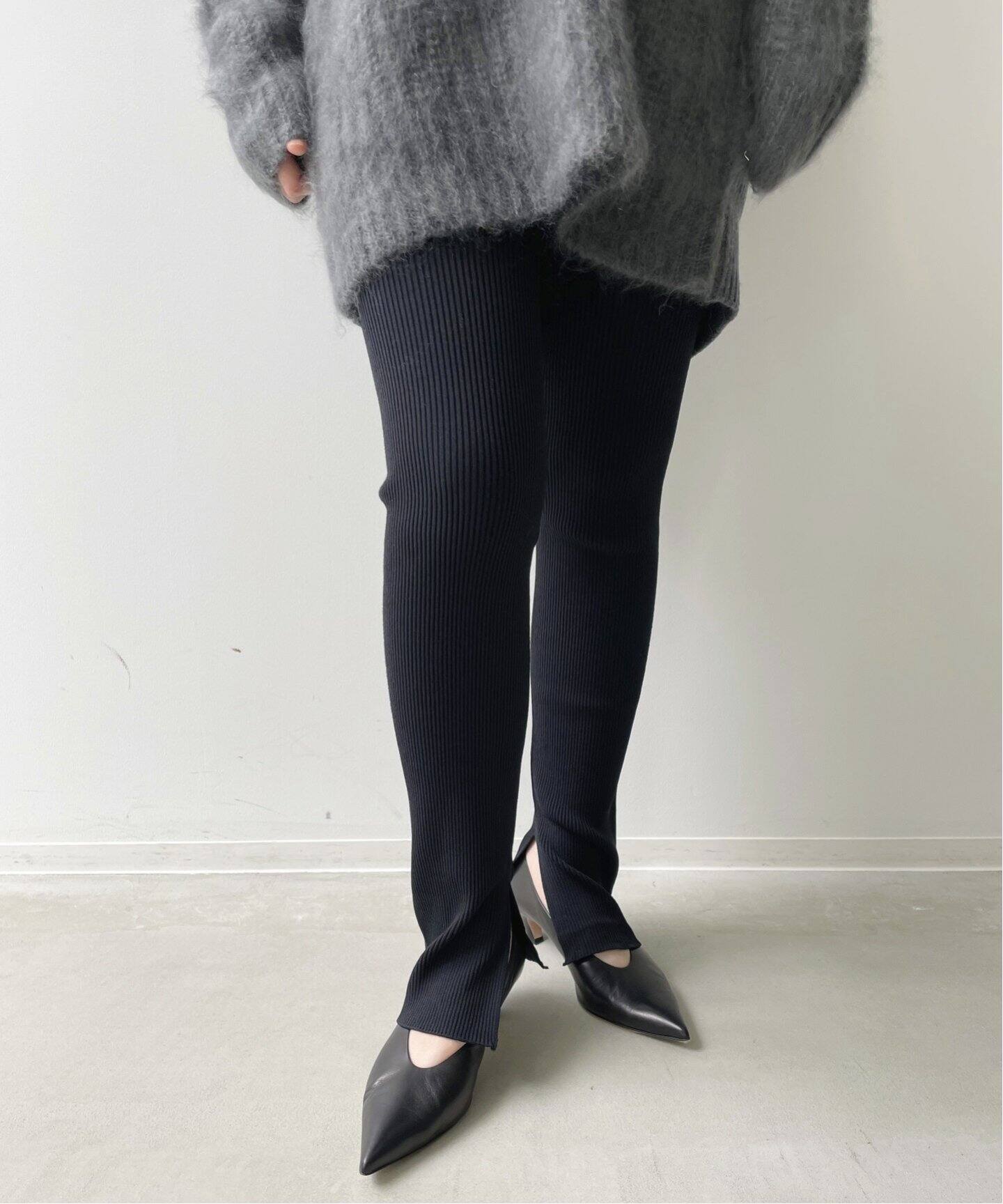 Rib Leggings（ソックス・靴下）｜L 