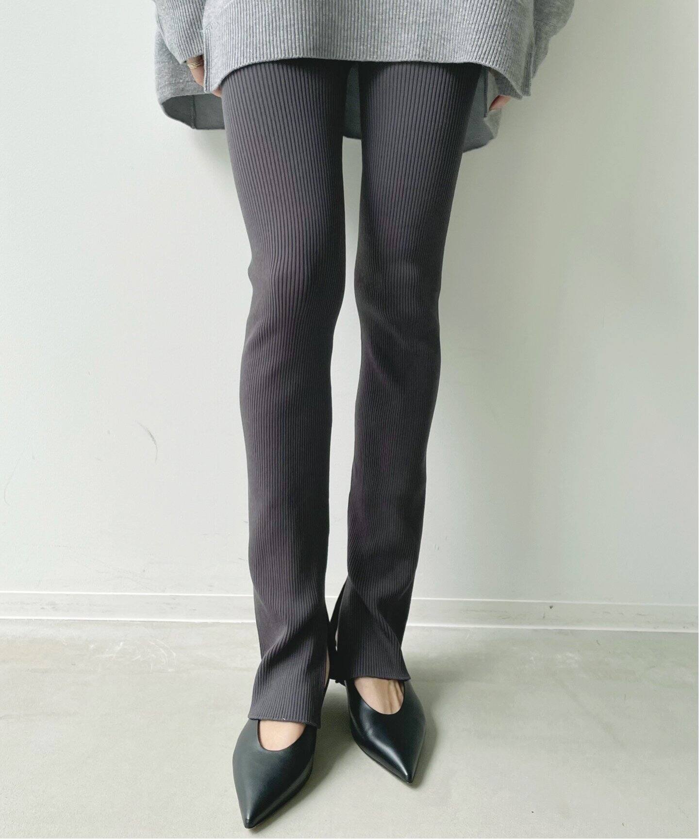 Rib Leggings（ソックス・靴下）｜L 