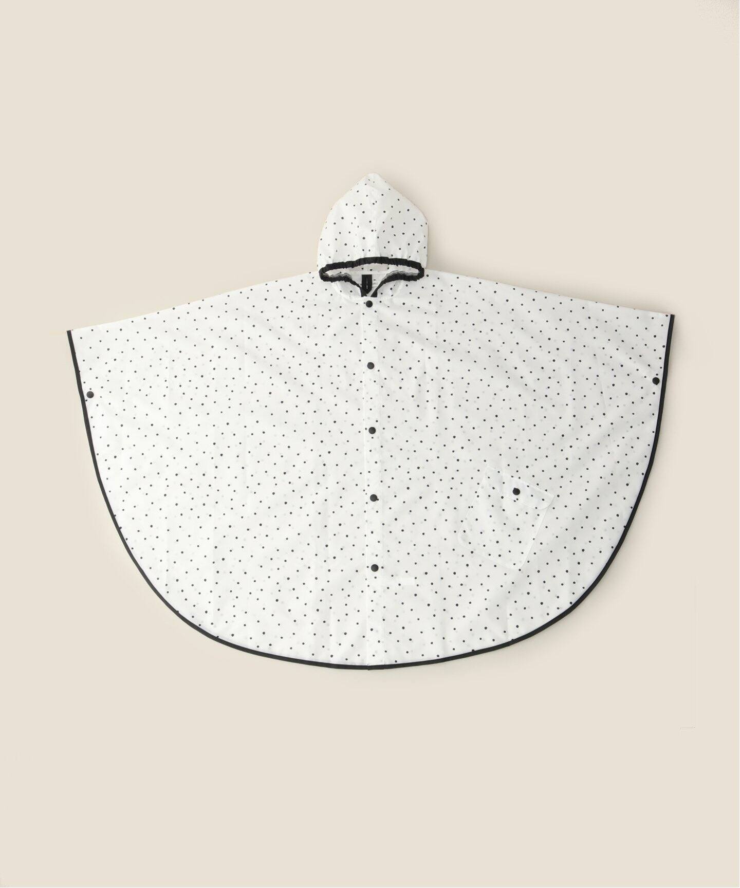 SWANMIMI/スワンミミ】別注 DOTレインポンチョ kids(130-140  