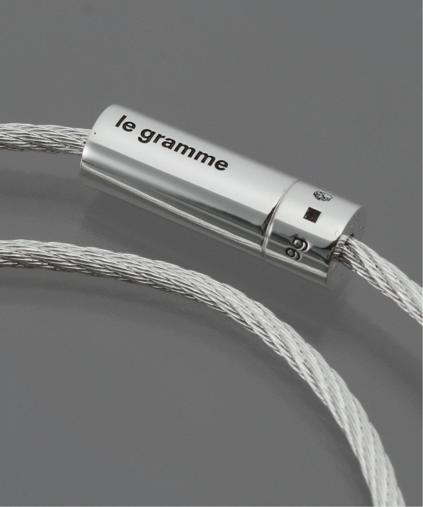 LE GRAMME 9G POLISHED DOUBLE CABLE BRACE（ブレスレット・バングル 