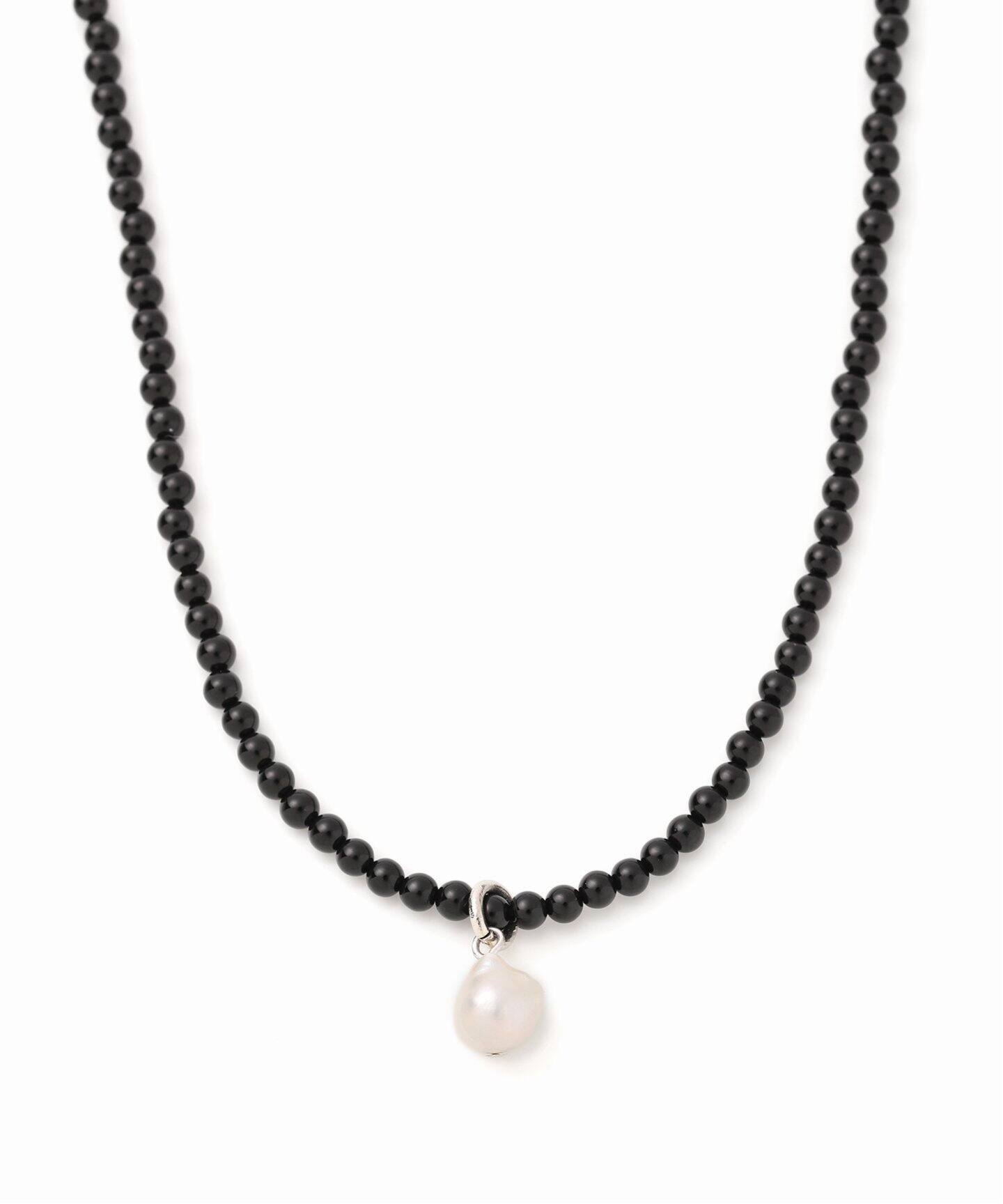 UCALYPT】別注オニキスネックレスバロックパール◇（ネックレス 