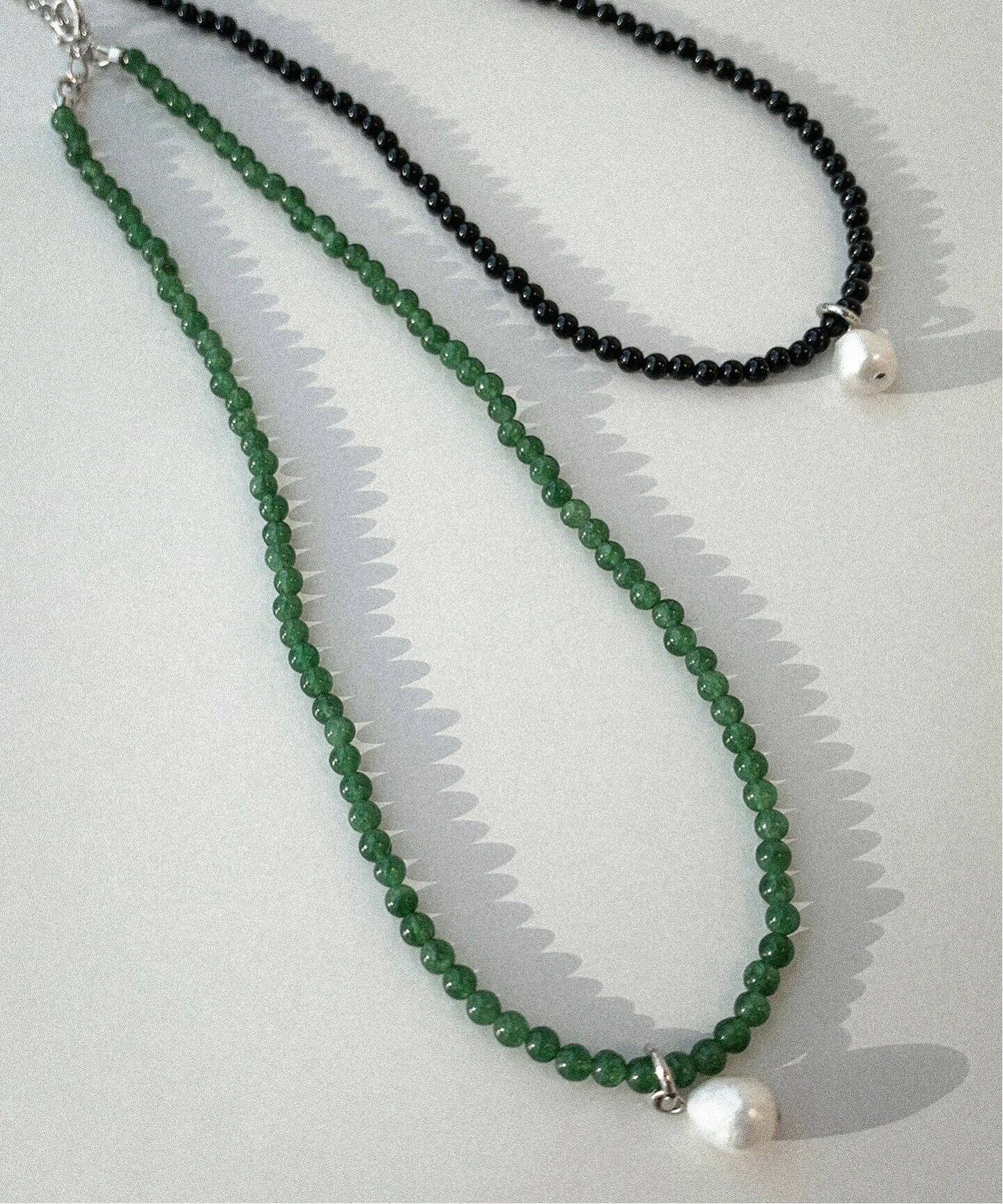 UCALYPT】別注オニキスネックレスバロックパール◇（ネックレス 