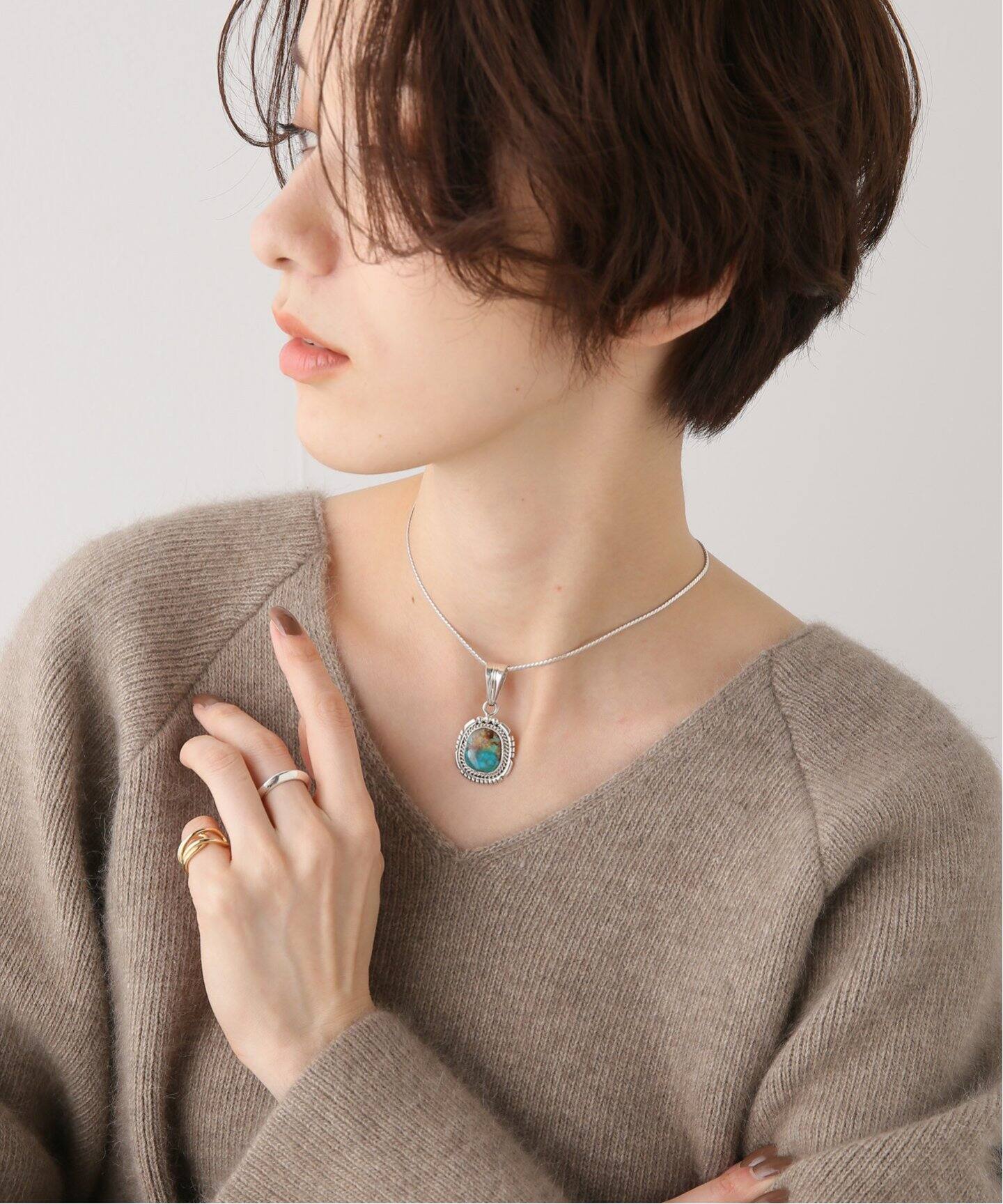 INDIANMARKET ターコイズペンダントトップ（その他アクセサリー 