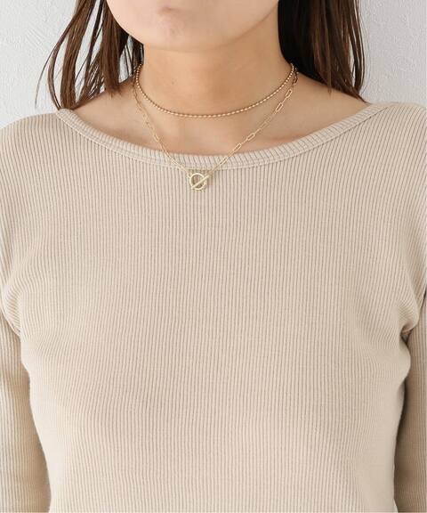 スクエアボールチェーンネックレス B C Stock ベーセーストック 公式のファッション通販 Baycrew S Store