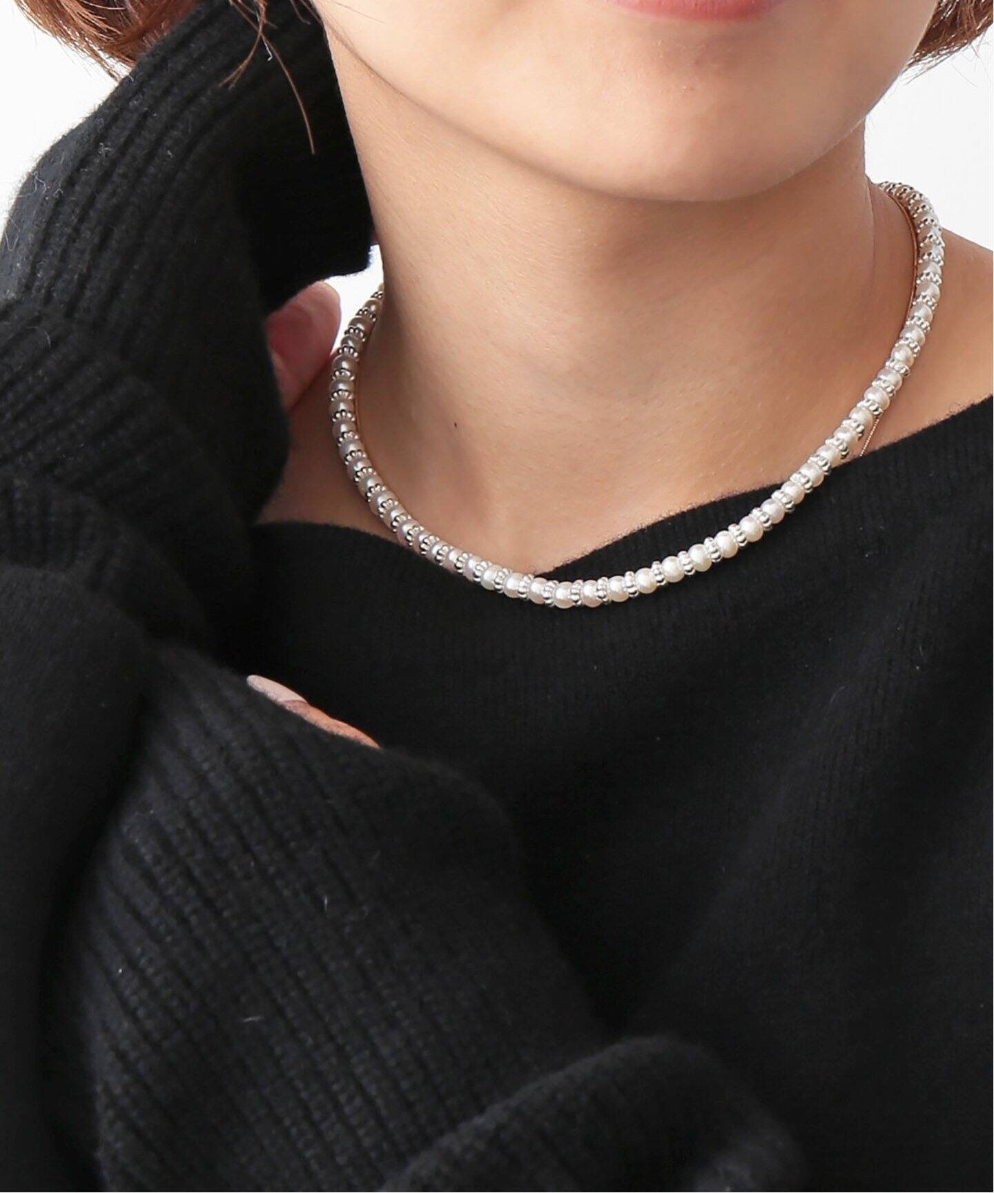 GIGI（ジジ）】 IENA別注 パールフラワーネックレス◇（ネックレス  