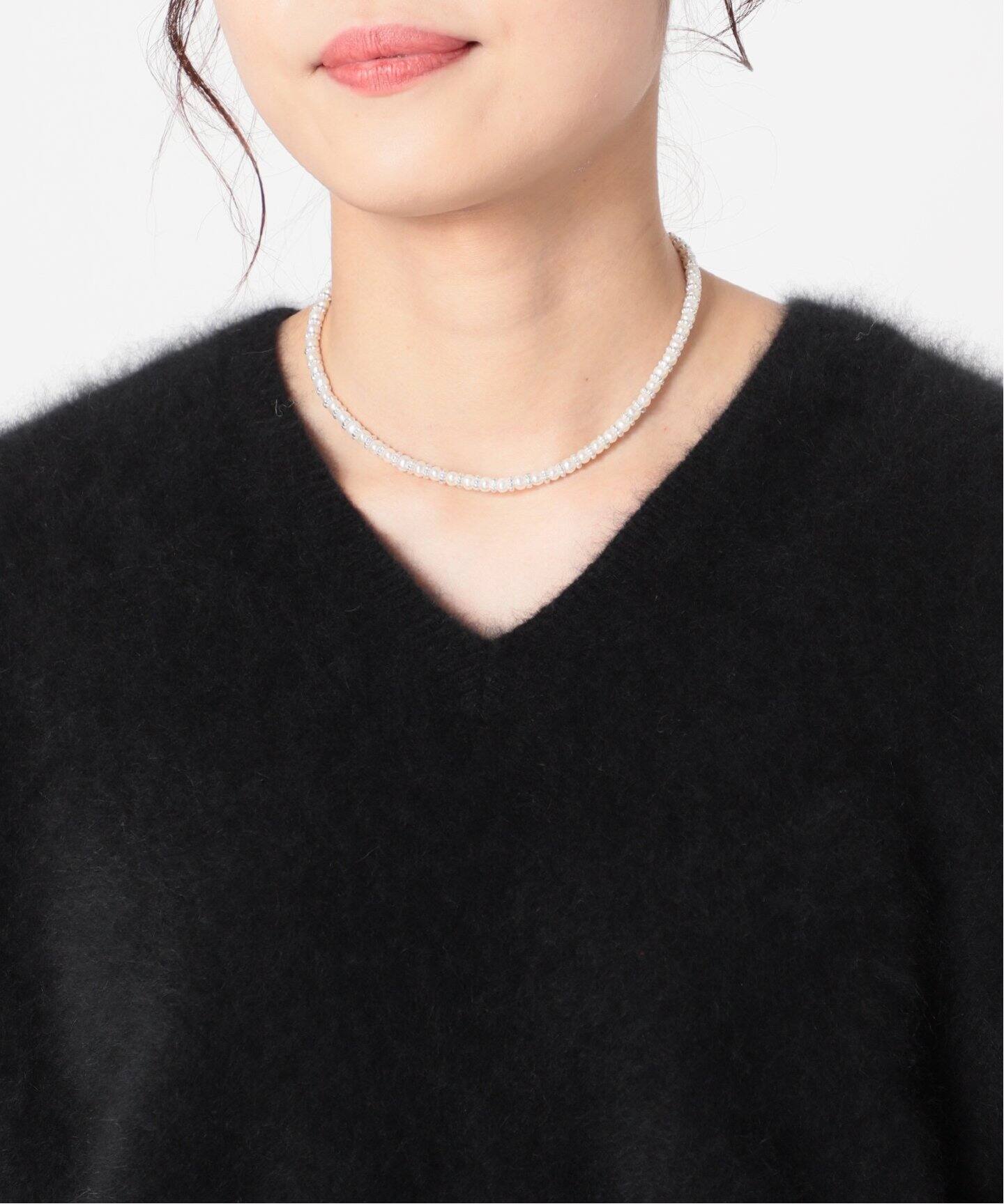 GIGI（ジジ）】 IENA別注 パールフラワーネックレス◇（ネックレス  