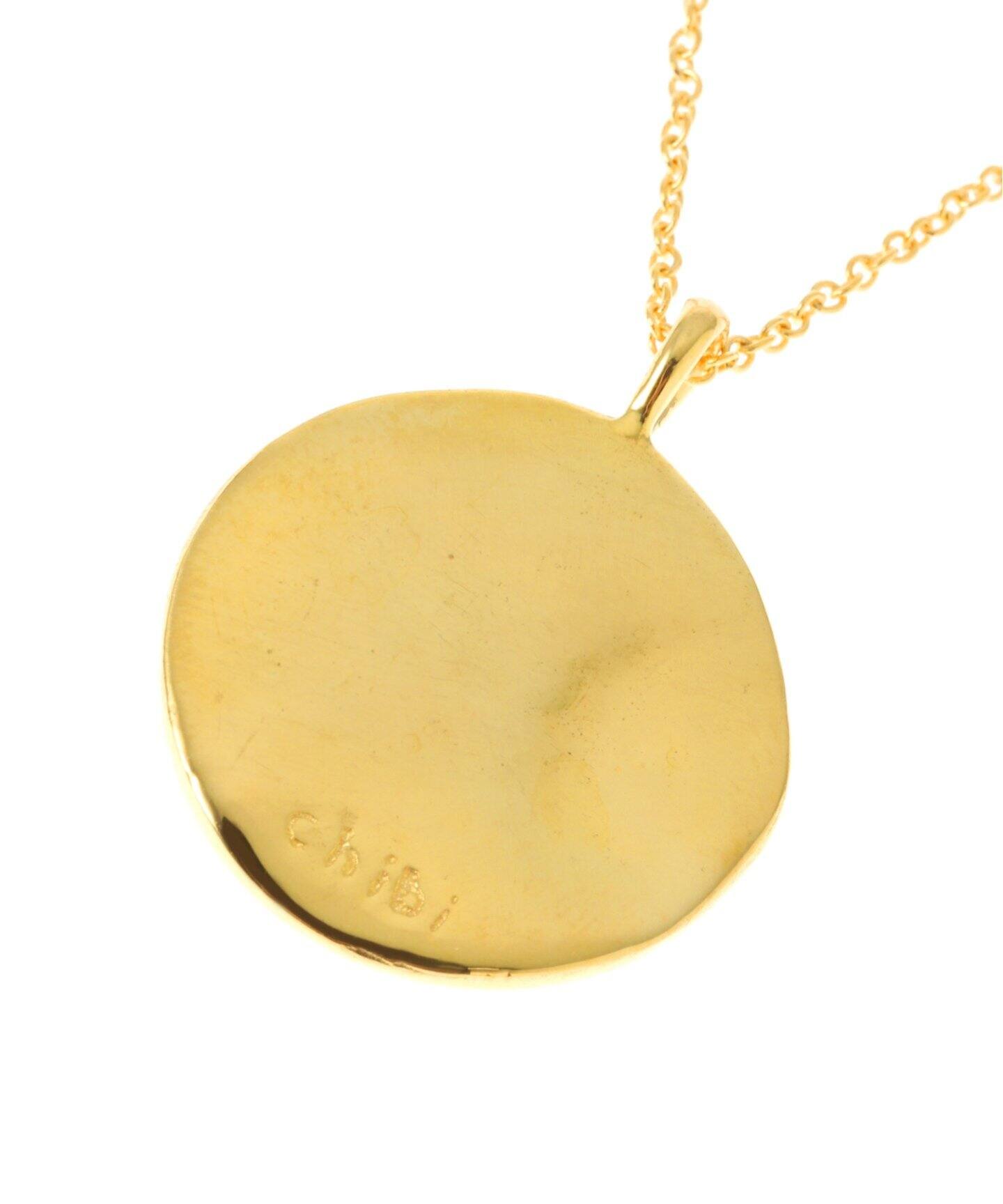 ≪chibi jewels≫コインネックレス ターコイズ 14金仕上げ Chibi Jewels chibi jewels チビジュエルズ スイス コイン