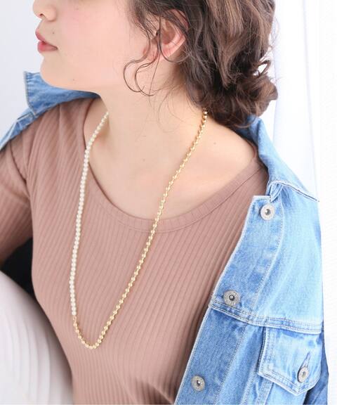 Slobe ボールチェーン パールネックレス Slobe Iena スローブ イエナ 公式のファッション通販 Baycrew S Store