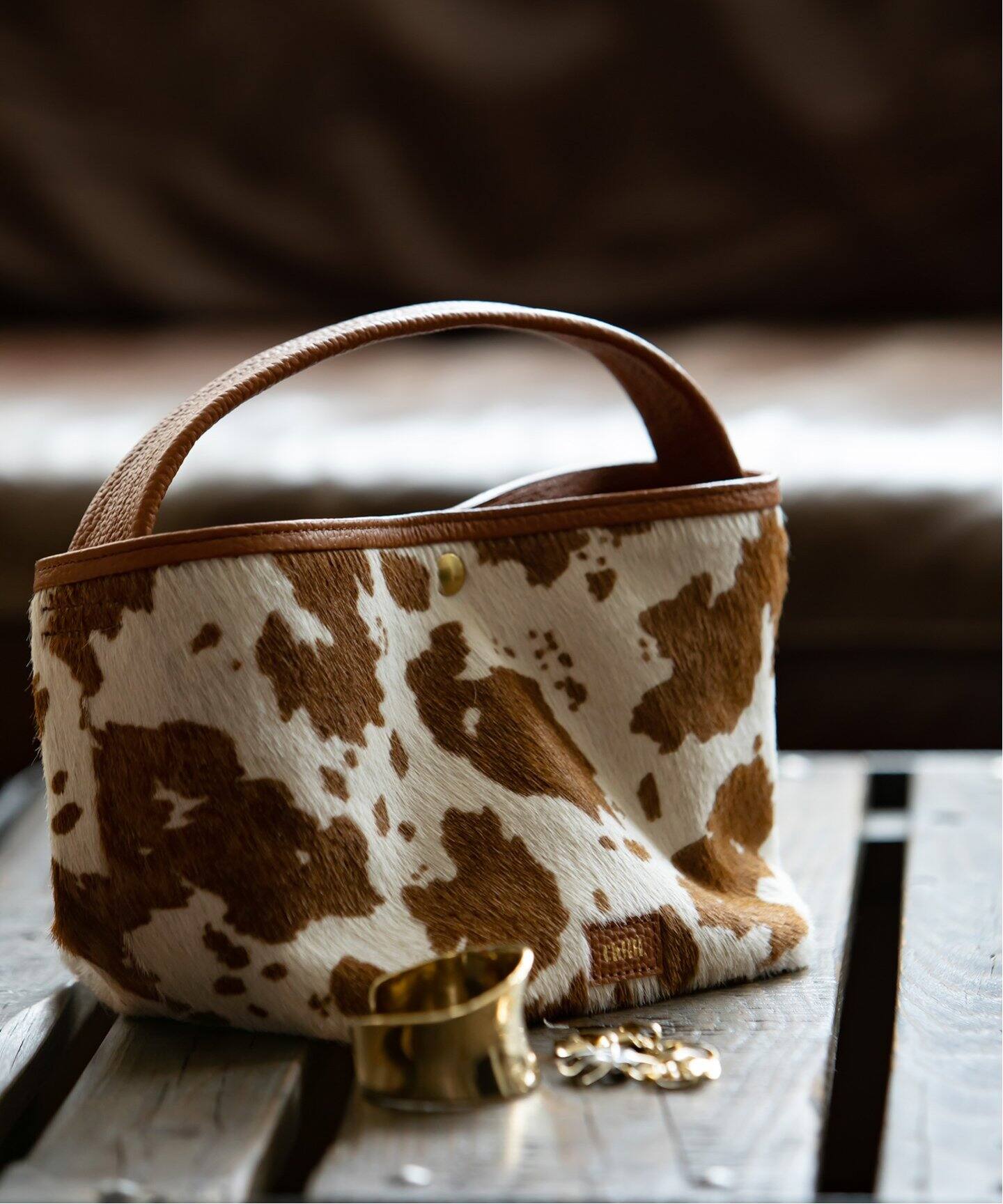 追加》【ch!iii】別注ヘアハイドバスケットBAG◇（ハンドバッグ  