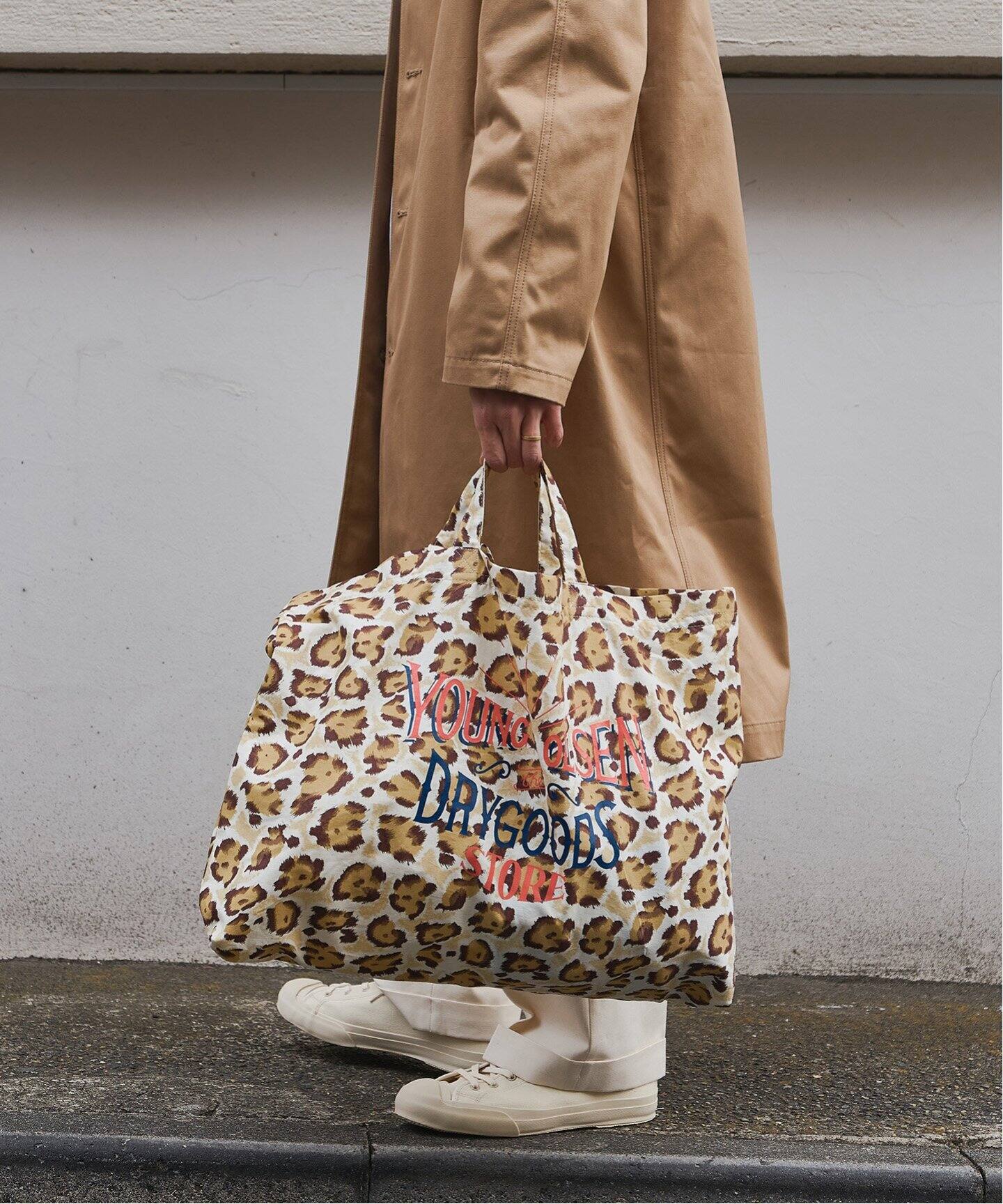 YOUNG & OLSEN / ヤング アンド オルセン】 別注 LEOPARD BAG（トート 