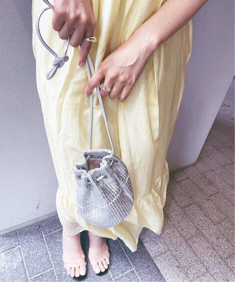 Marcomasi 別注ラミネート ミニバッグ シルバー Edit For Lulu エディット フォー ルル 公式のファッション通販 Baycrew S Store