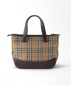 BURBERRY / バーバリー】ノバチェックバッグ / ブラウン（ハンドバッグ 