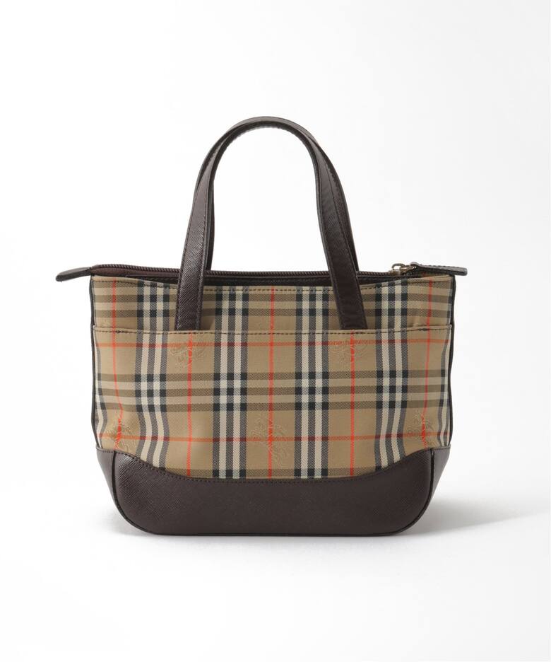 BURBERRY / バーバリー】ノバチェックバッグ / ブラウン（ハンドバッグ 