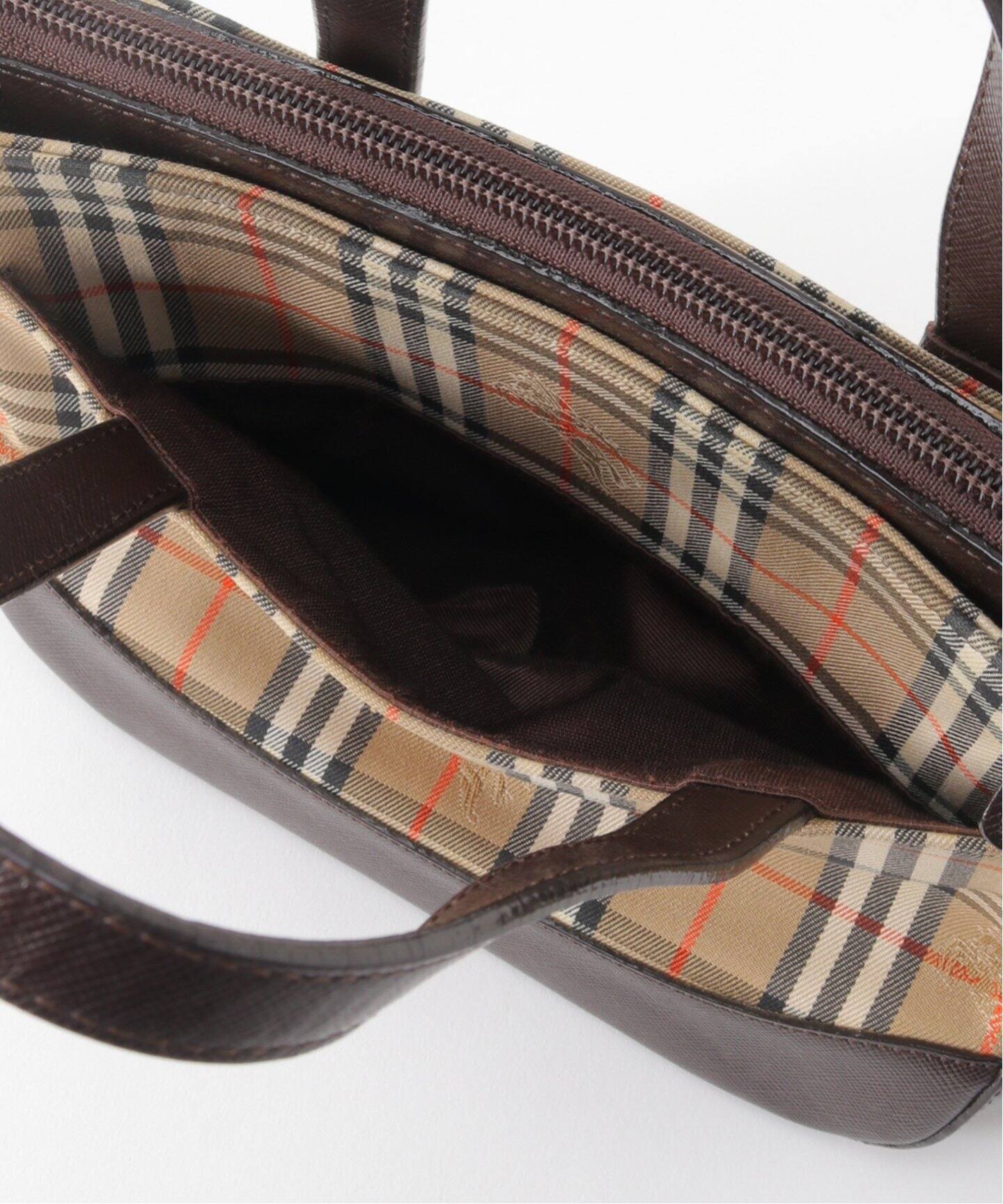 BURBERRY / バーバリー】ノバチェックバッグ / ブラウン（ハンドバッグ  