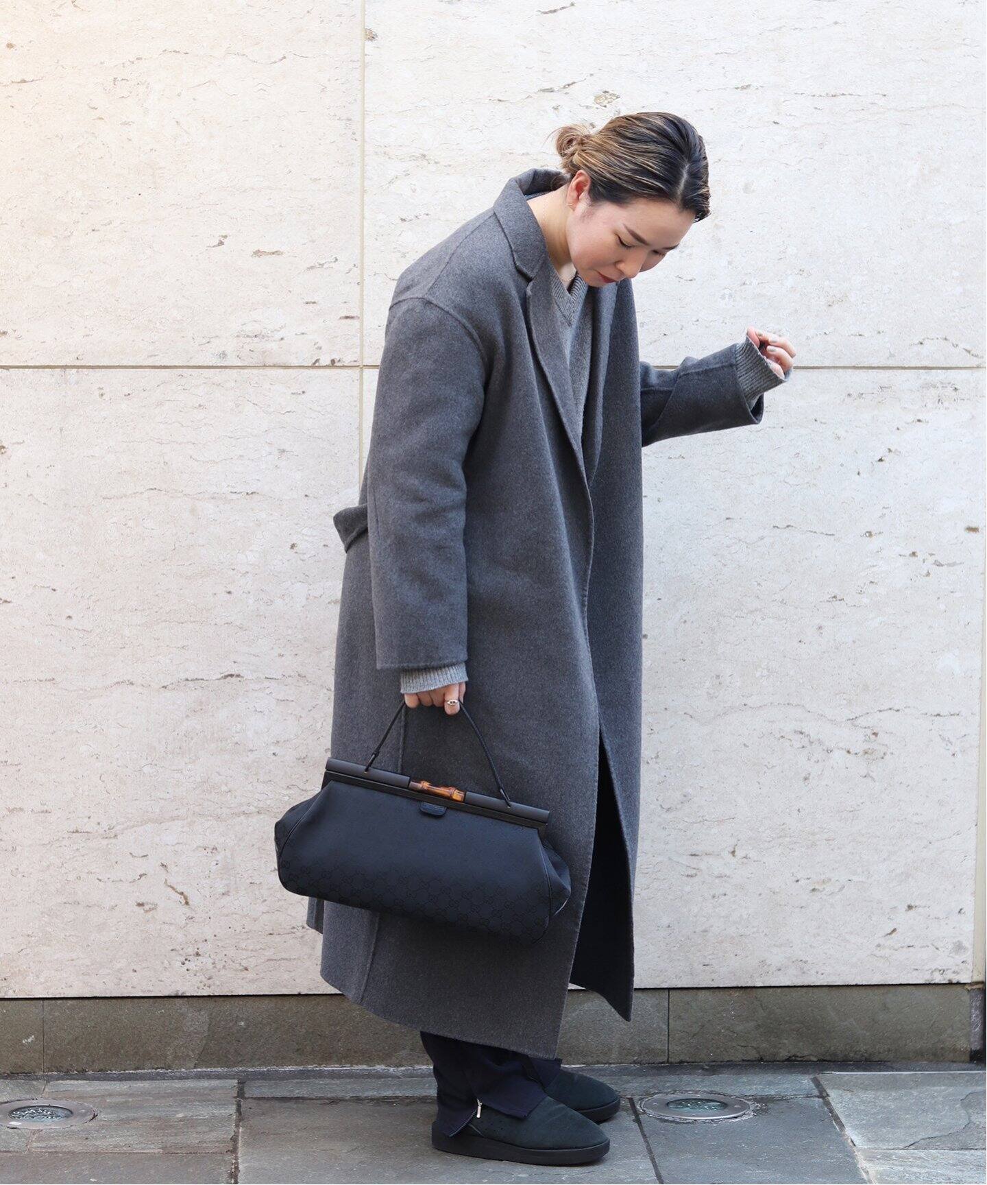 リーの グッチ メンズ イタリア製 46 S相当 ネイビー Modest Lord 仙台 店 Gucci コート トレンチコート バンブー金具 コットン100 アウター られる